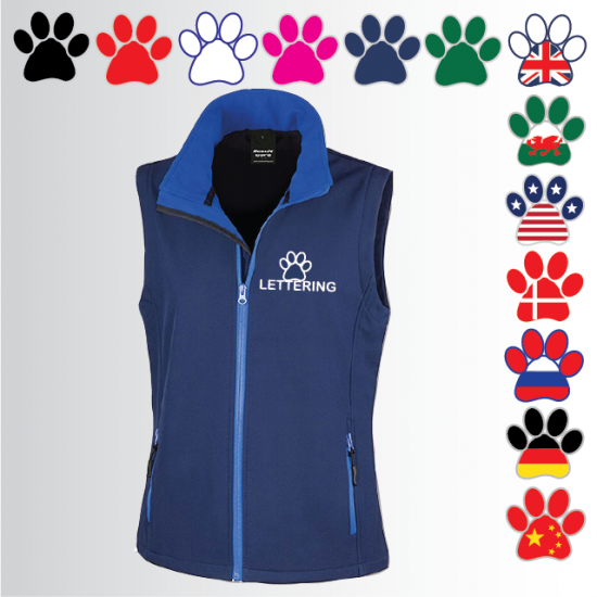 DOGS Ladies Softshell Gilet 2ply (R232F) - Click Image to Close