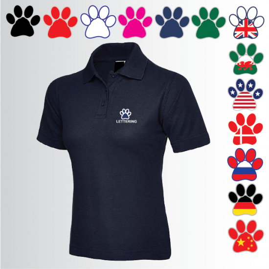 DOGS Ladies Polo Shirt (UC106) - Click Image to Close