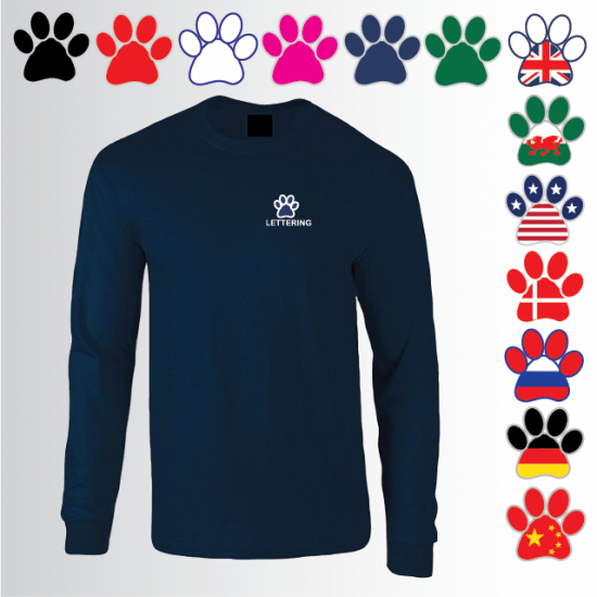 DOGS Long Sleeve T-Shirt (GD14) - Click Image to Close