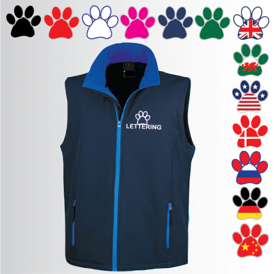 DOGS Mens Softshell Gilet 2ply (R232M) - Click Image to Close