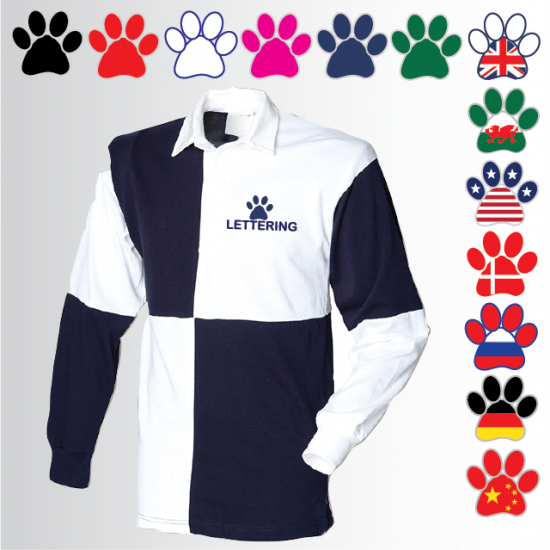 DOGS Quartered Rugby Shirt (FR02M) - Click Image to Close