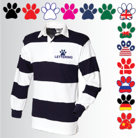 DOGS Striped Rugby Shirt (FR08M)