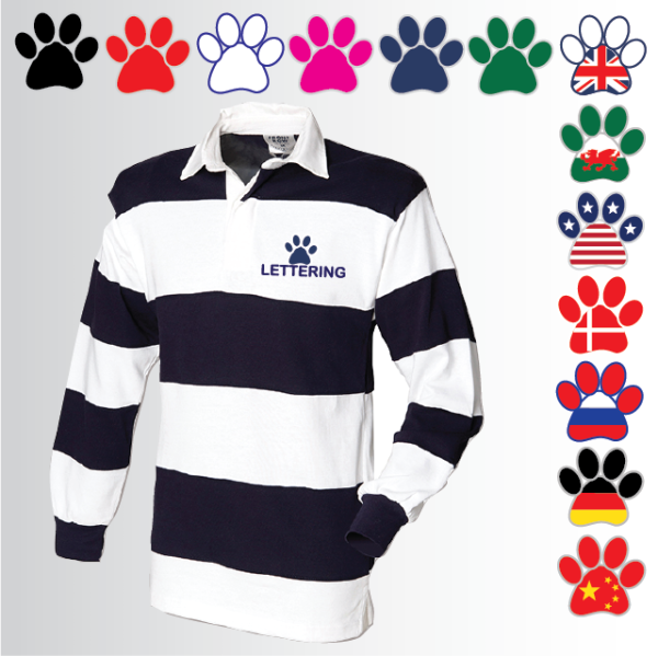 (image for) DOGS Striped Rugby Shirt (FR08M)