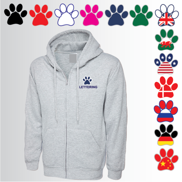 (image for) DOGS Unisex Full Zip Hoody (UC504)