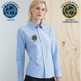 PC Delux Oxford Shirt, Ladies Long Sleeve (HB511)