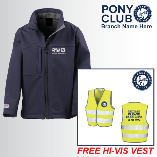 (image for) PC Child 3ply Softshell Jacket with FREE Hi-Vis Vest (R121J)