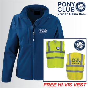 (image for) PC Ladies 3ply Softshell Jacket with FREE Hi-Vis Vest (R121F)