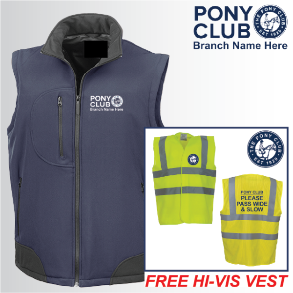 (image for) PC Unisex 3ply Softshell Gilet with FREE Hi-Vis Vest (R123A)