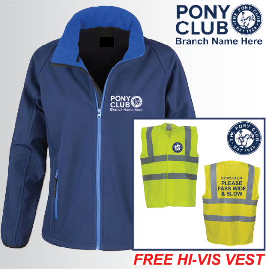 (image for) PC 2ply Ladies Softshell Jacket with FREE Hi-Vis Vest (R231F)