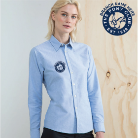 PCE Delux Oxford Shirt, Ladies Long Sleeve (HB511)
