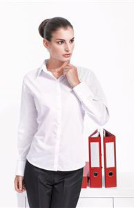 (image for) Poplin Shirt Ladies Long Sleeve (PR300)