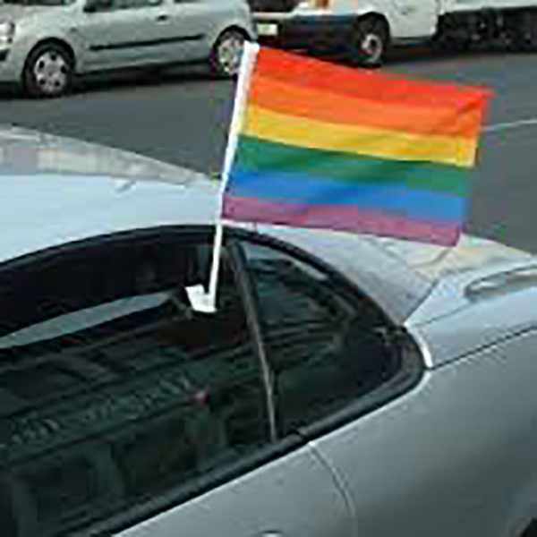 (image for) Rainbow Car Flag