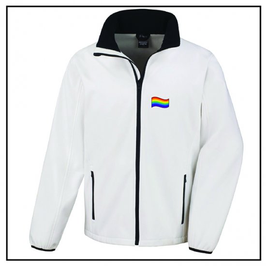 Pride Rainbow Mens Jacket - Click Image to Close