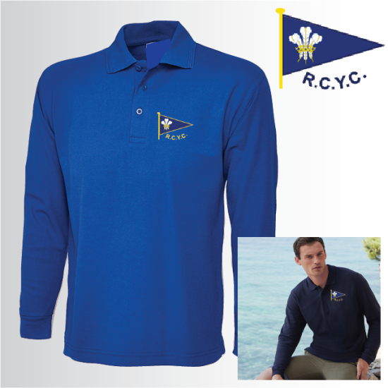 Mens Long Sleeve Polo (UC113) - Click Image to Close