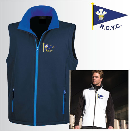 Mens Softshell Gilet 2ply (R232M) - Click Image to Close