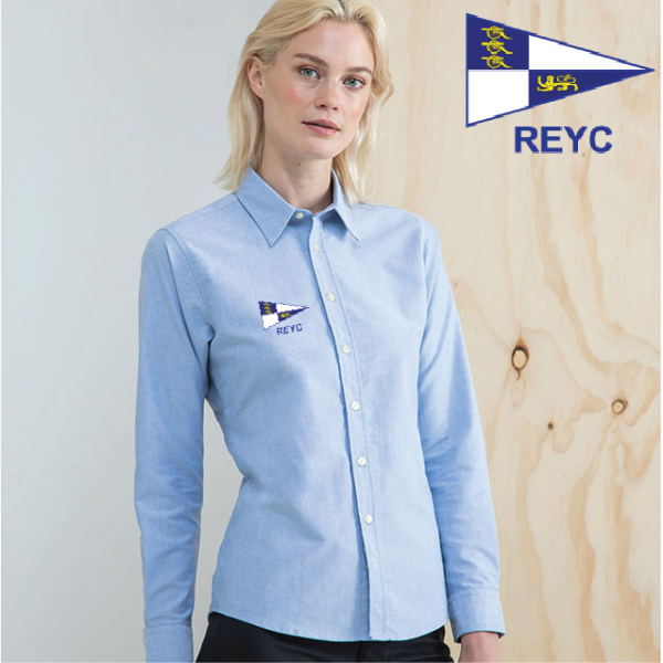 (image for) Delux Oxford Shirt, Ladies Long Sleeve (HB511)