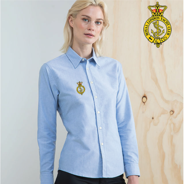 (image for) Ladies Delux Oxford Shirt, Long Sleeve (HB511)