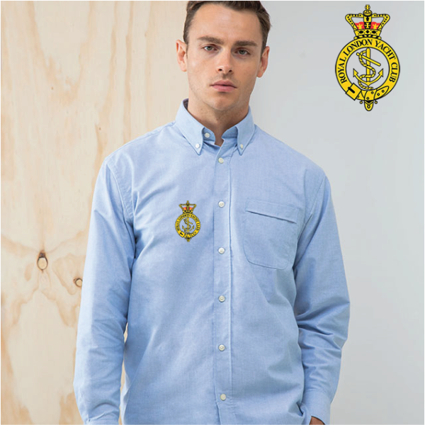 (image for) Mens Delux Oxford Shirt, Long Sleeve (HB510)