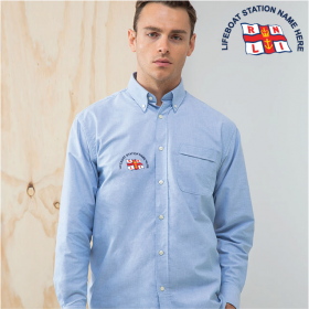 Lifeboat Mens Delux Oxford Shirt, Long Sleeve (HB510)