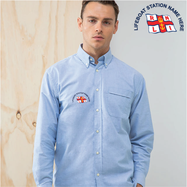 (image for) Delux Oxford Shirt, Mens Long Sleeve (HB510)