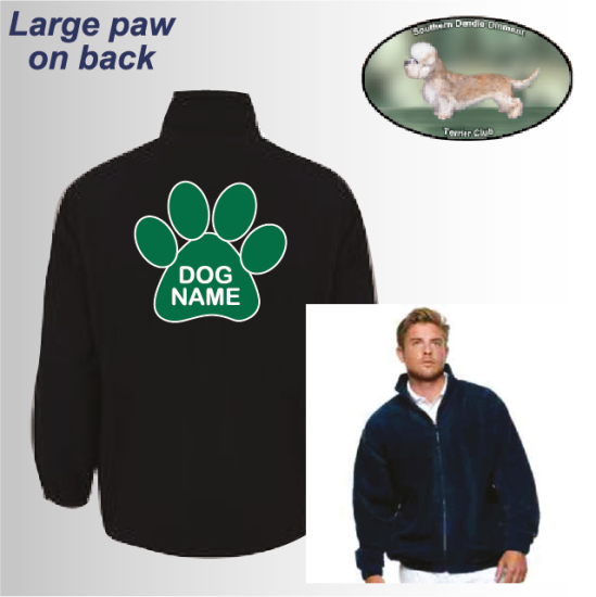 (image for) Unisex Fleece with Back Paw (UC604) - Click Image to Close