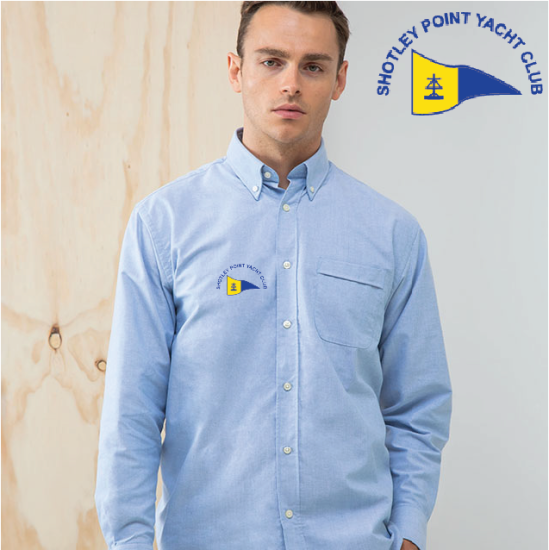 (image for) Delux Oxford Shirt, Mens Long Sleeve (HB510) - Click Image to Close