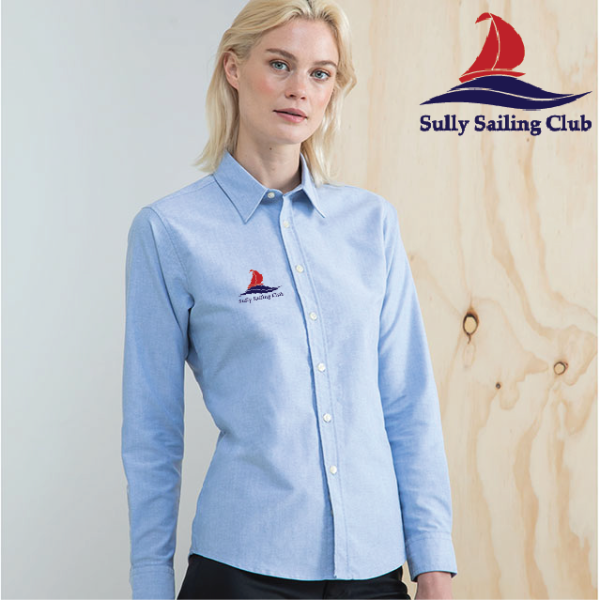 (image for) Delux Oxford Shirt, Ladies Long Sleeve (HB511)