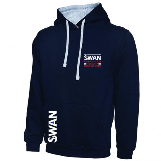 Swan Europeans Contrast Hoody - UC507 - Click Image to Close