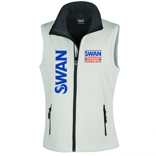 Swan Europeans Ladies Softshell Gilet 2ply - R232F - Click Image to Close