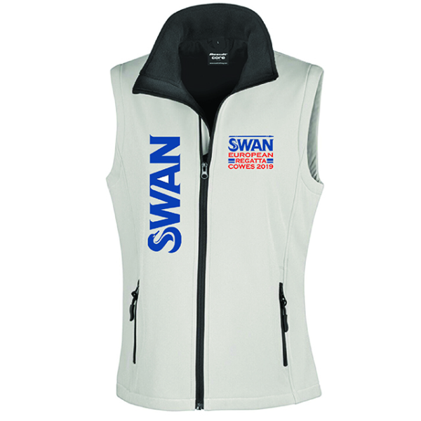 (image for) Swan Europeans Ladies Softshell Gilet 2ply - R232F