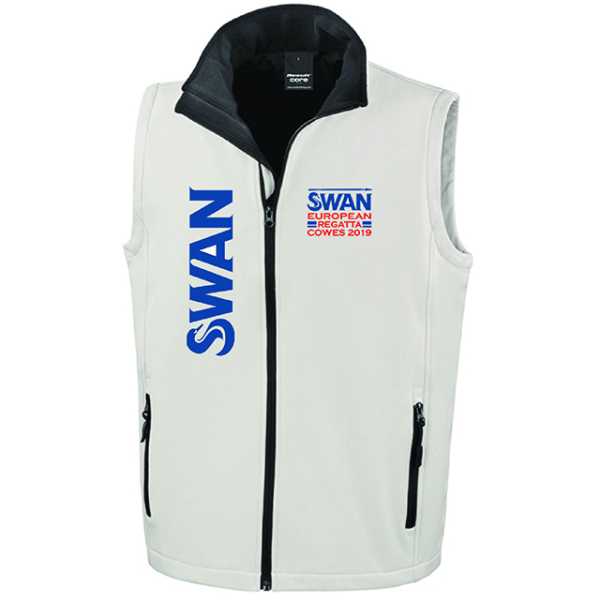 (image for) Swan Europeans Mens Softshell Gilet 2ply - R232M