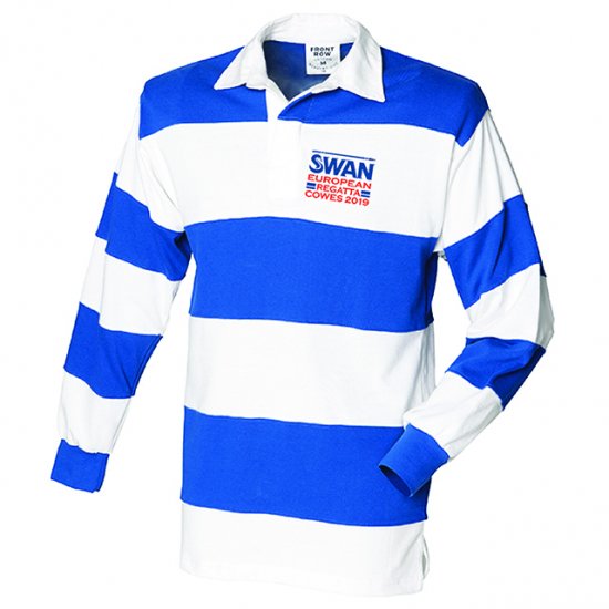 Swan Europeans Striped Rugby Shirt - FR08M - Click Image to Close