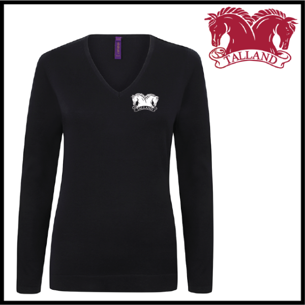 (image for) EQ Ladies 12 Gauge V-neck Jumper (HB721)