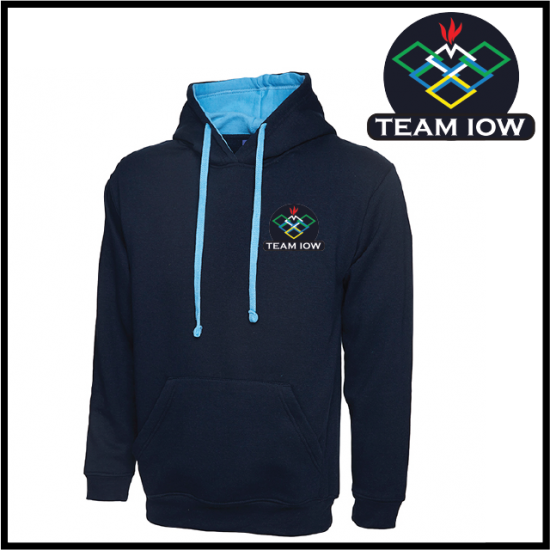 TeamIOW Contrast Hoody (UC507) - Click Image to Close