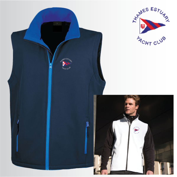 (image for) Mens Softshell Gilet 2ply (R232M)