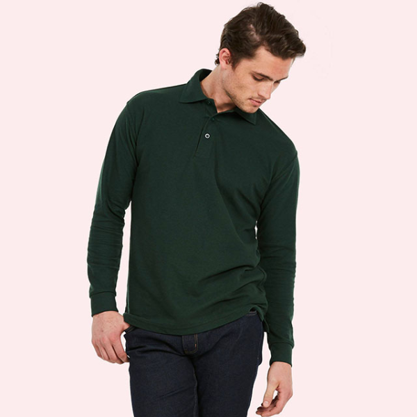 (image for) Mens Long Sleeve Polo (UC113)