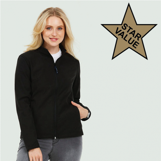 Ladies Star Softshell Jacket 3ply (UC613) - Click Image to Close