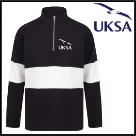 UKSA Panelled Quarter Zip Sweat Shirt (FR06M)