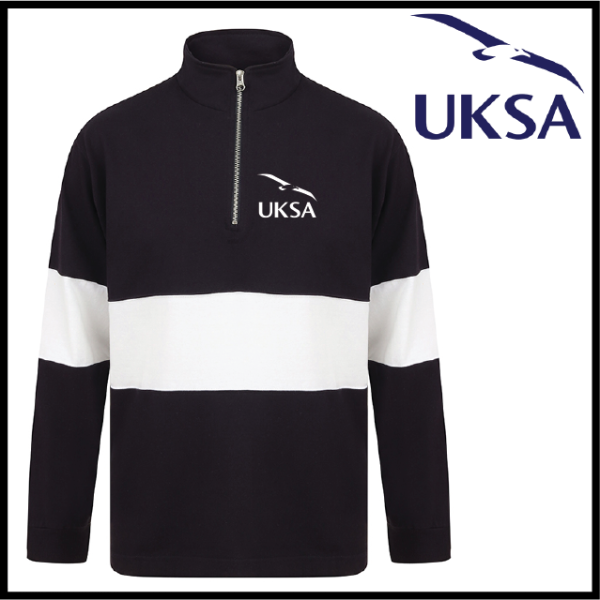 (image for) UKSA Panelled Quarter Zip Sweat Shirt (FR06M)