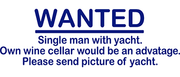 (image for) Wanted, Single man....