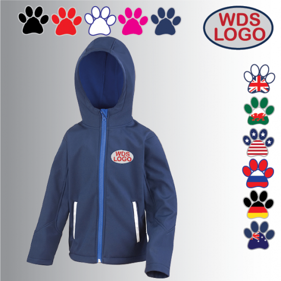 WDS2022 Child Hooded Softshell Jacket (R224J) - Click Image to Close