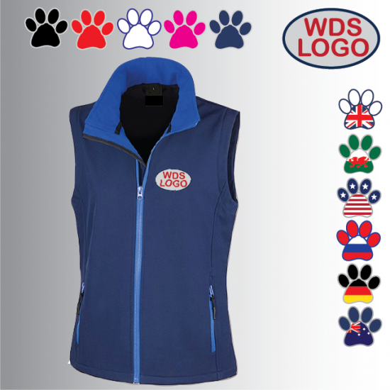 WDS2022 Ladies Softshell Gilet 2ply (R232F) - Click Image to Close