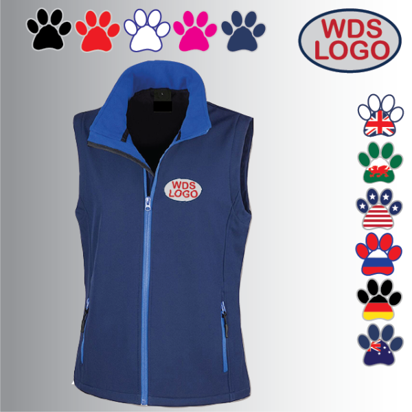 (image for) WDS2022 Ladies Softshell Gilet 2ply (R232F)