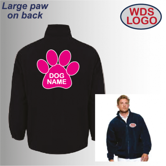 WDS2022 Unisex Fleece with Back Paw (UC604) - Click Image to Close