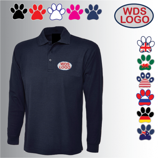 WDS2022 Unisex Long Sleeve Polo (UC113) - Click Image to Close