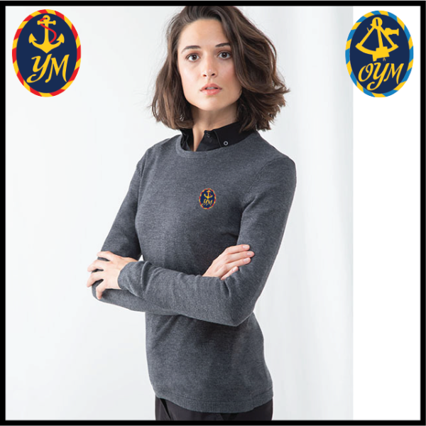 (image for) YM Ladies 12 Gauge Crew Neck Jumper (HB728)