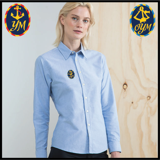 (image for) YM Delux Oxford Shirt, Ladies Long Sleeve (HB511)