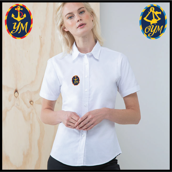 (image for) YM Delux Oxford Shirt, Ladies Short Sleeve (HB516)