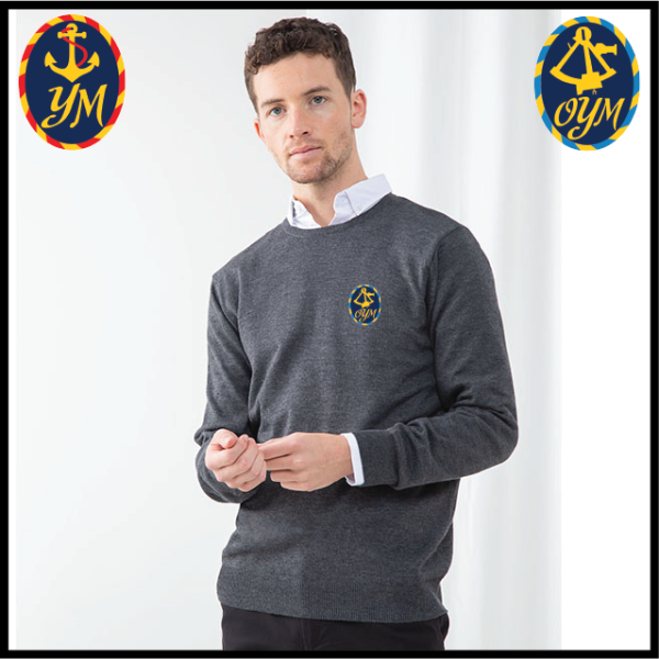 (image for) YM Mens 12 Gauge Crew Neck Jumper (HB725)