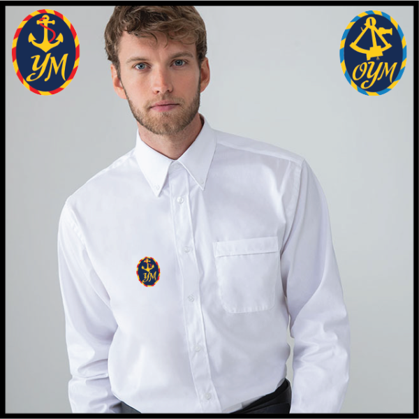 (image for) YM Lightweight Oxford Shirt, Mens Long Sleeve (HB550)